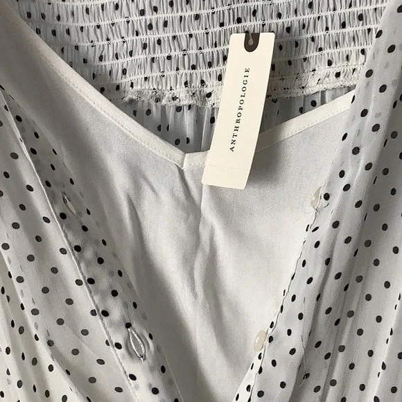 💫HP💫ANTHROPOLOGIE Tiered Chiffon Dress - Picture 10 of 12